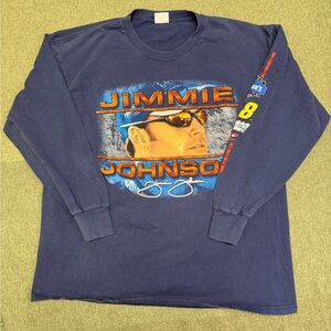 Chase Authentics Jimmie Johnson #48 NASCAR Hendrick Motorsports Navy Long Sleev…